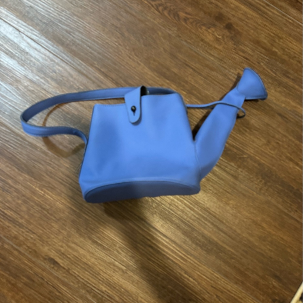 Vintage blue watering can purse
